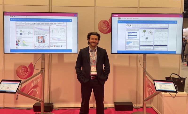 Pleased to be at ESMO Breast 2023! -Bruno Henrique