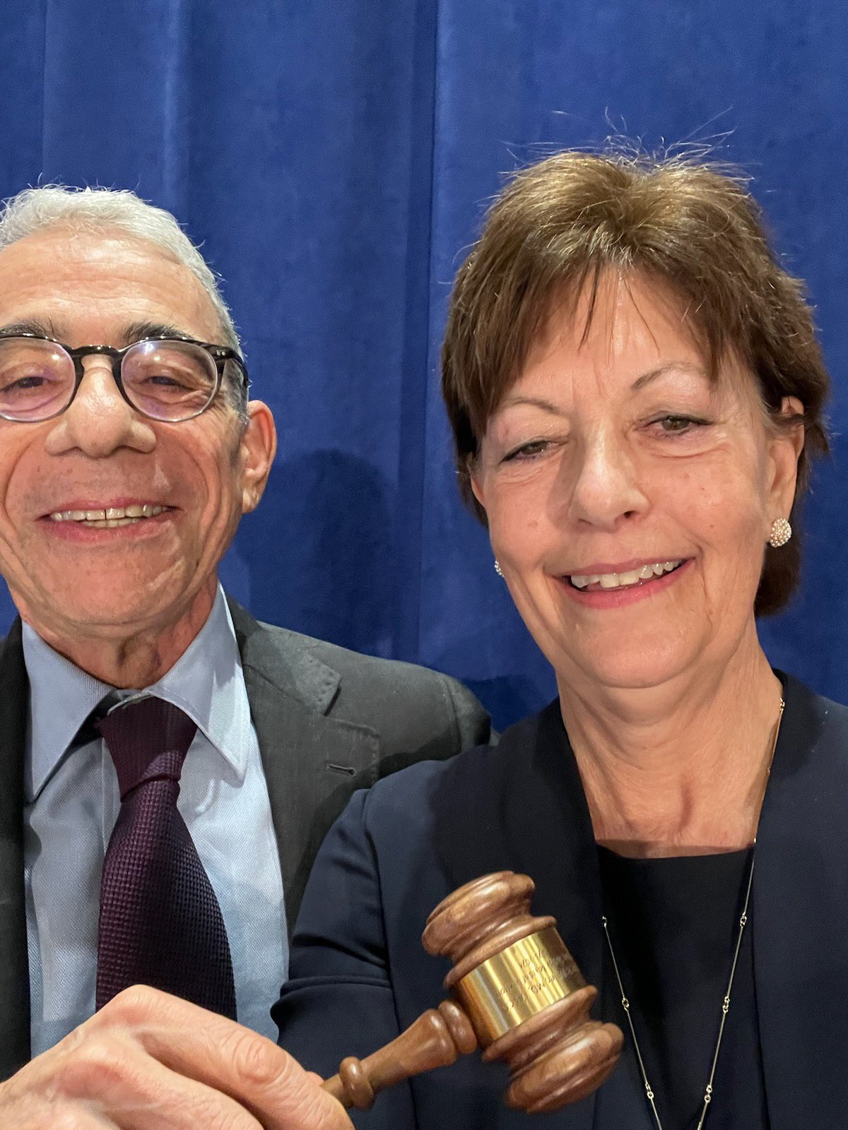 Honored to accept the gavel from Dr. Winer - Lynn M. Schuchter