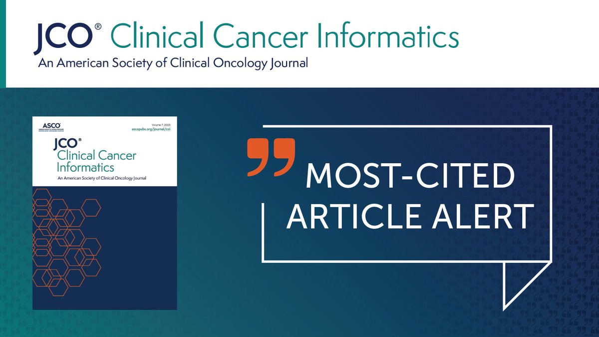 So excited to see that JCOCCI has an impact factor!! - Debra Pat, MD