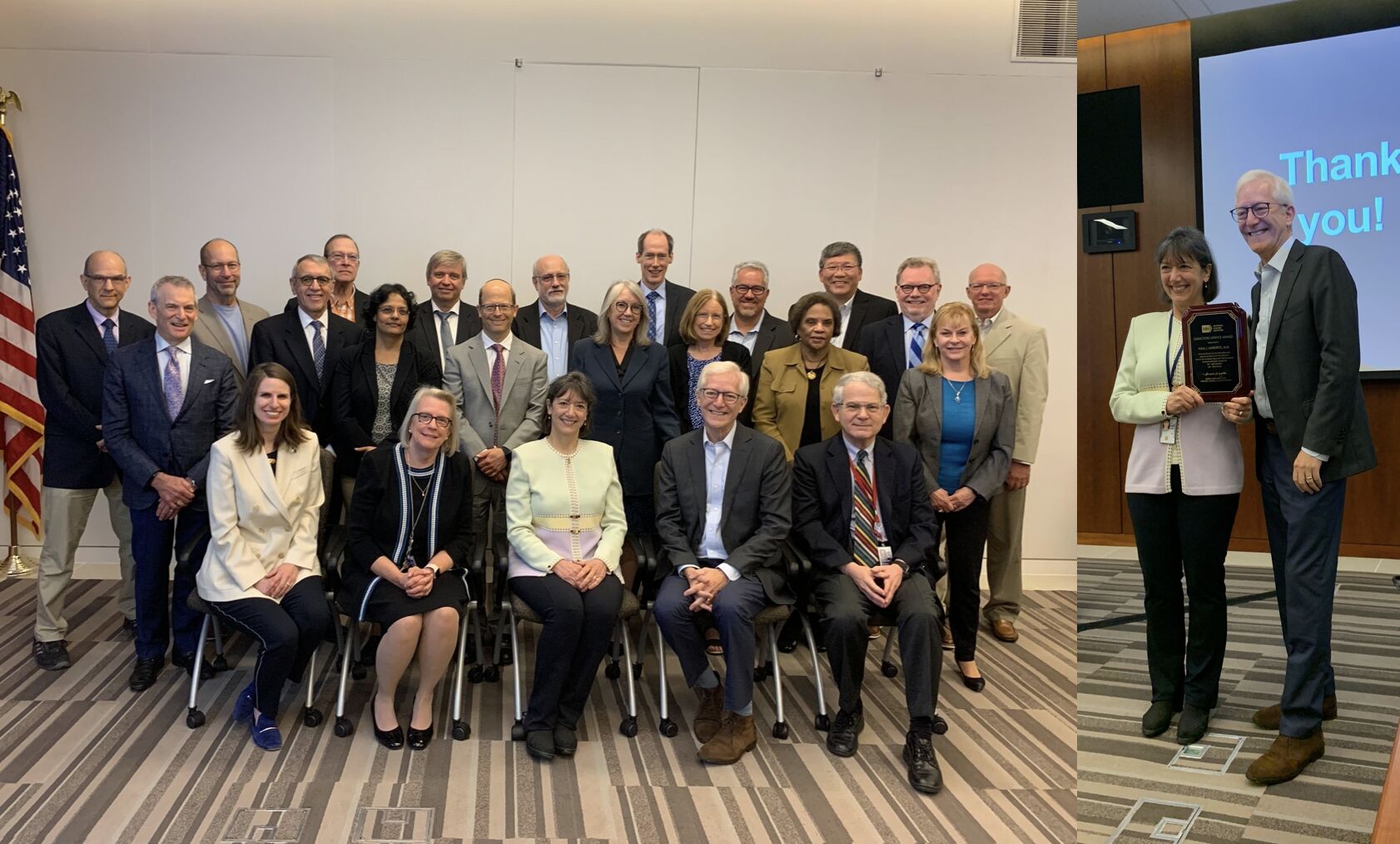 So great to spend the day with visionary NCI DIrector Monica Bertagnolli and so many leaders in clinical research - Neal Meropol