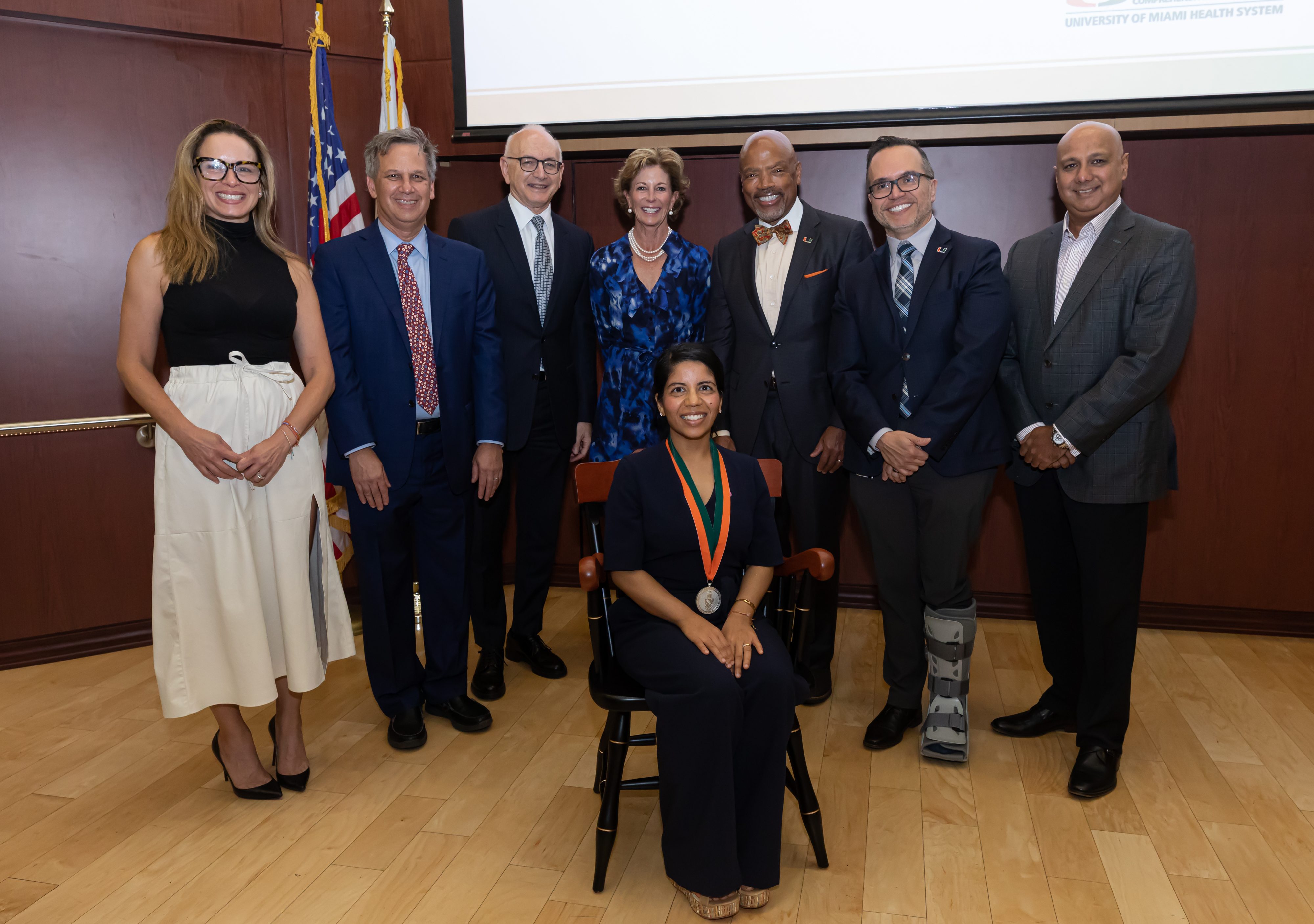 Neha Goel: Humbled and honored to receive the John K. and Judy H. Schulte Endowed Chair in Cancer Research to study cancer disparities.