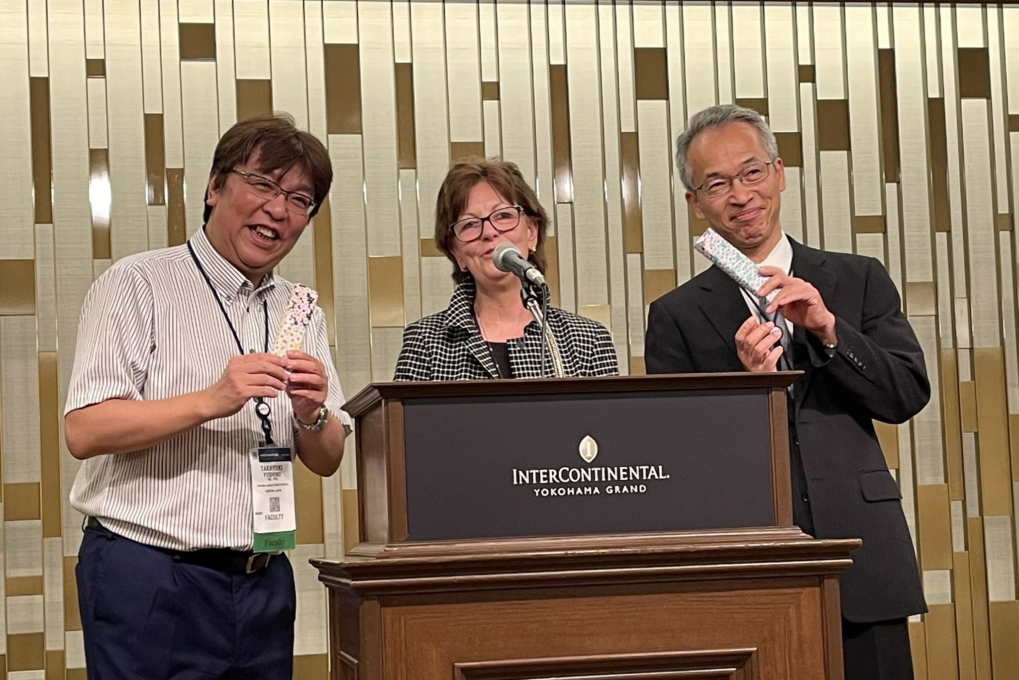 Pens made of oak from US Capitol to represent the strength of our relationship - Julie Gralow