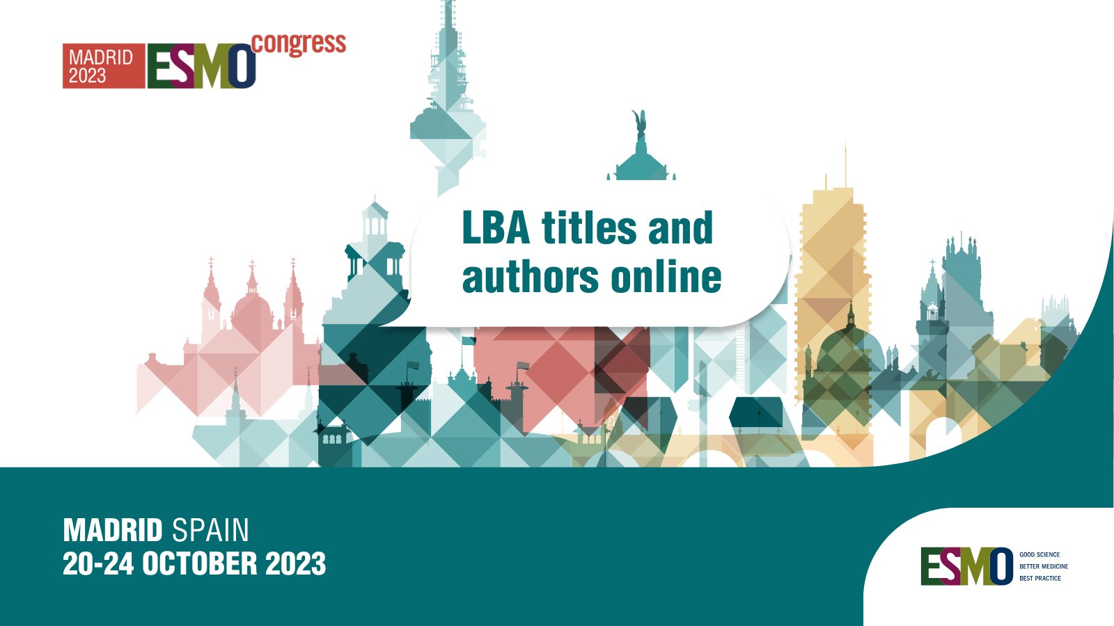 Almost all late-breaking abstract titles and authors are now online. - ESMO