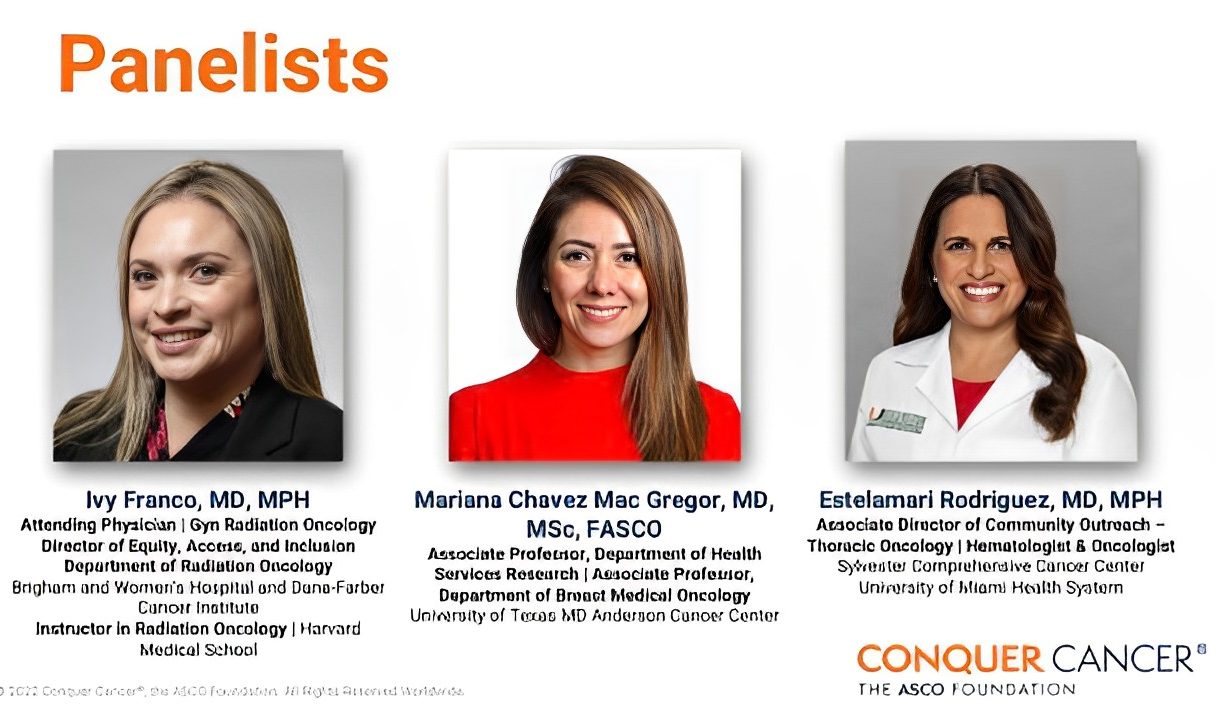 Estela Rodriguez: Very special Women Who Conquer Cancer Event raising money for the next Conquer Cancer, the ASCO Foundation Latina YIA Grant.