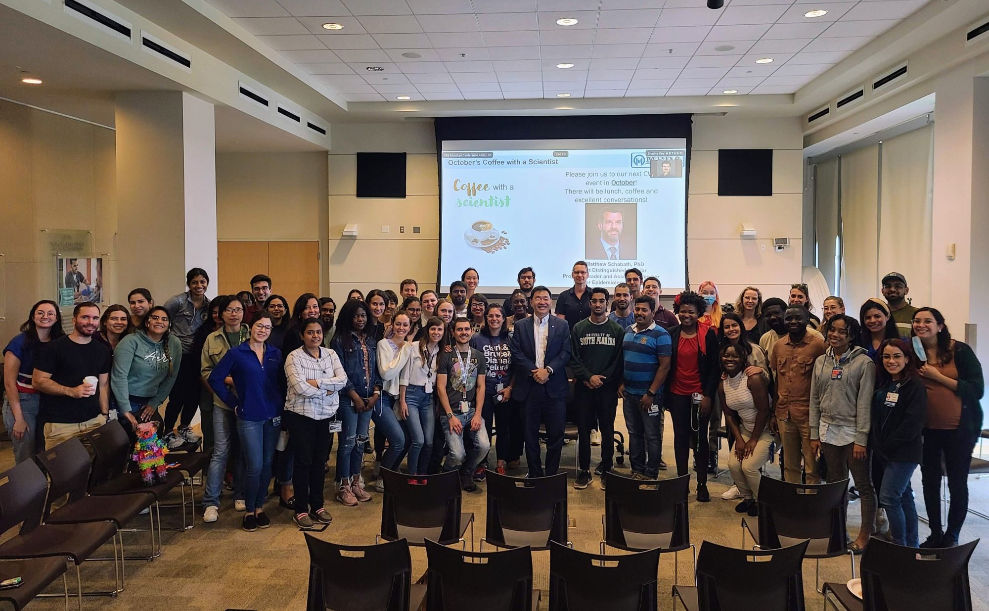 Patrick Hwu: Had a wonderful time chatting with our Moffitt Cancer Center trainees yesterday at the Moffitt Postdoc Association's Coffee with a Scientist event! Three pieces of career and life advice I shared with them.