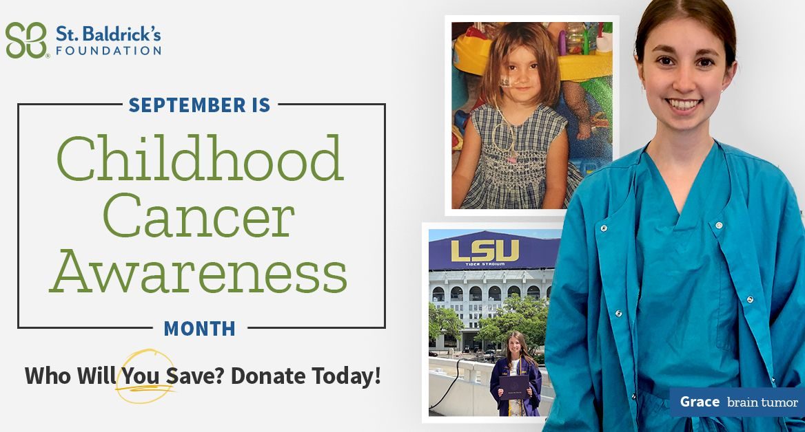 Because of research, Grace was able to beat cancer and live out her dream of going to medical school. - St. Baldrick's Foundation