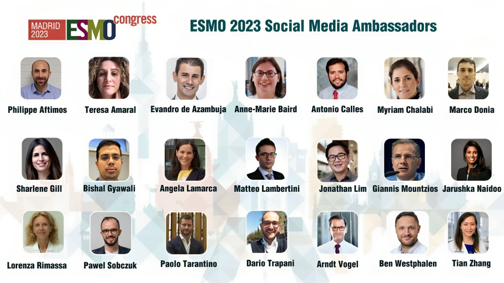 ESMO 2023 Social Media Ambassadors - European Society for Medical Oncology
