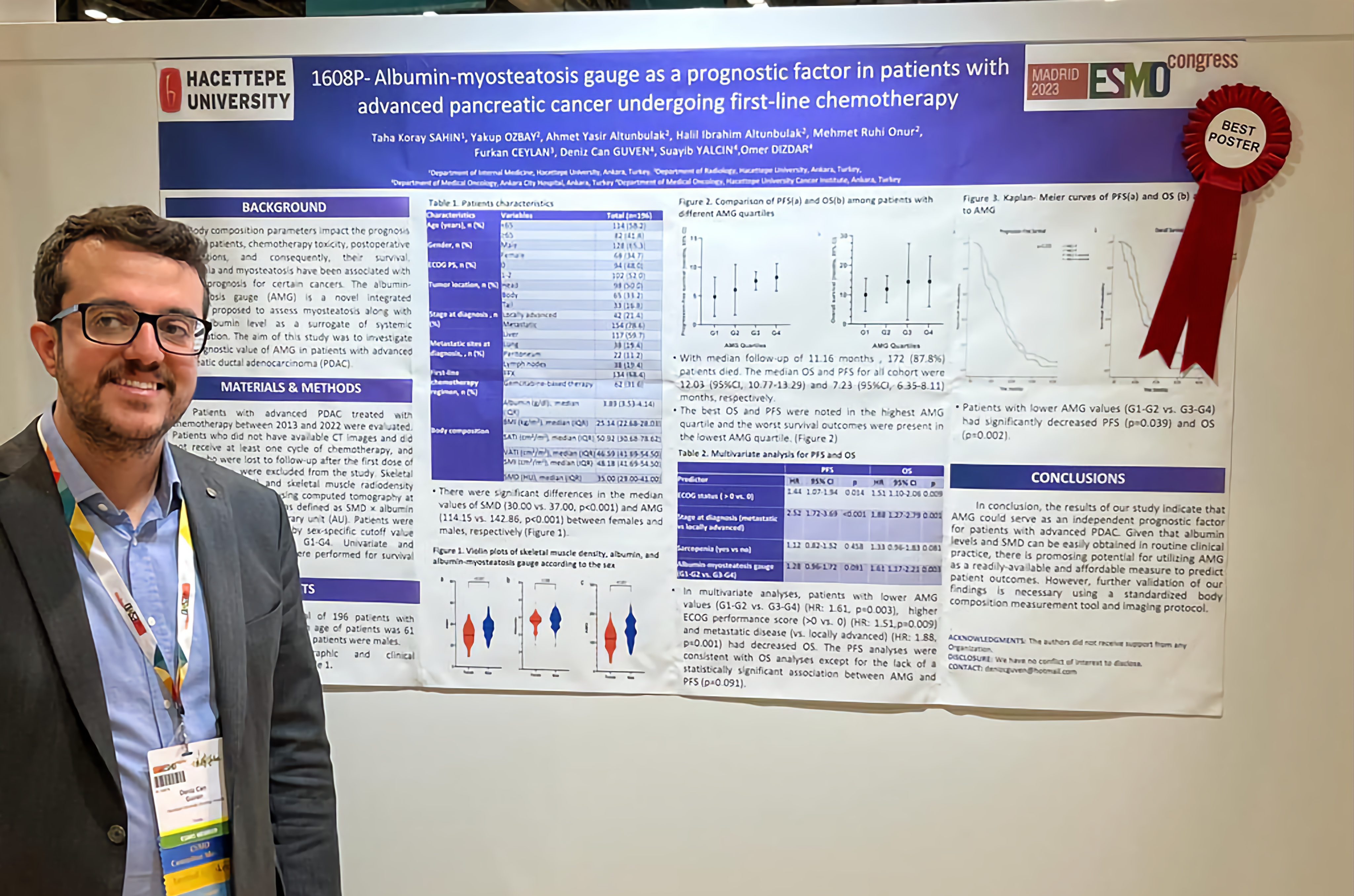 Deniz Can Guven: We got the best poster award for palliative care