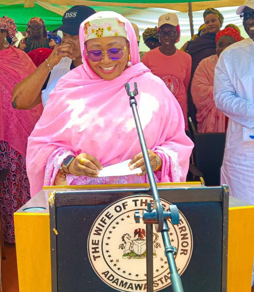 Her Excellency Hajiya lami Ahmadu Umaru, flagged off free breast, cervical cancer screening and diagnosis for 1000 women in Adamawa State - First Ladies Against Cancer (FLAC)