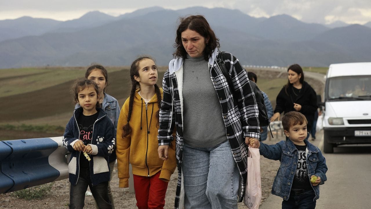 Catharina Boehme: More than 100,000 people have left their homes in neighbouring Nagorno-Karabakh.