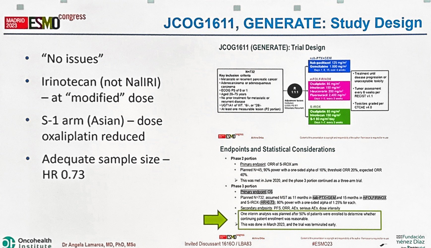 Pashtoon Kasi: We should drop the modified nomenclature and just agree on just dosing schema for FOLFIRINOX