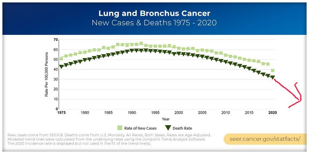 Balazs Halmos: 4.1% annual drop in lung cancer deaths! If we keep this pace (or speed up) - can u imagine what might happen?