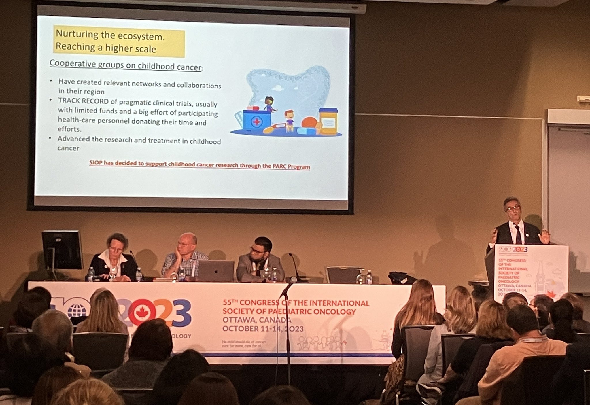 Guillermo Chantada: A big honor to present PARC today at SIOP congress.
