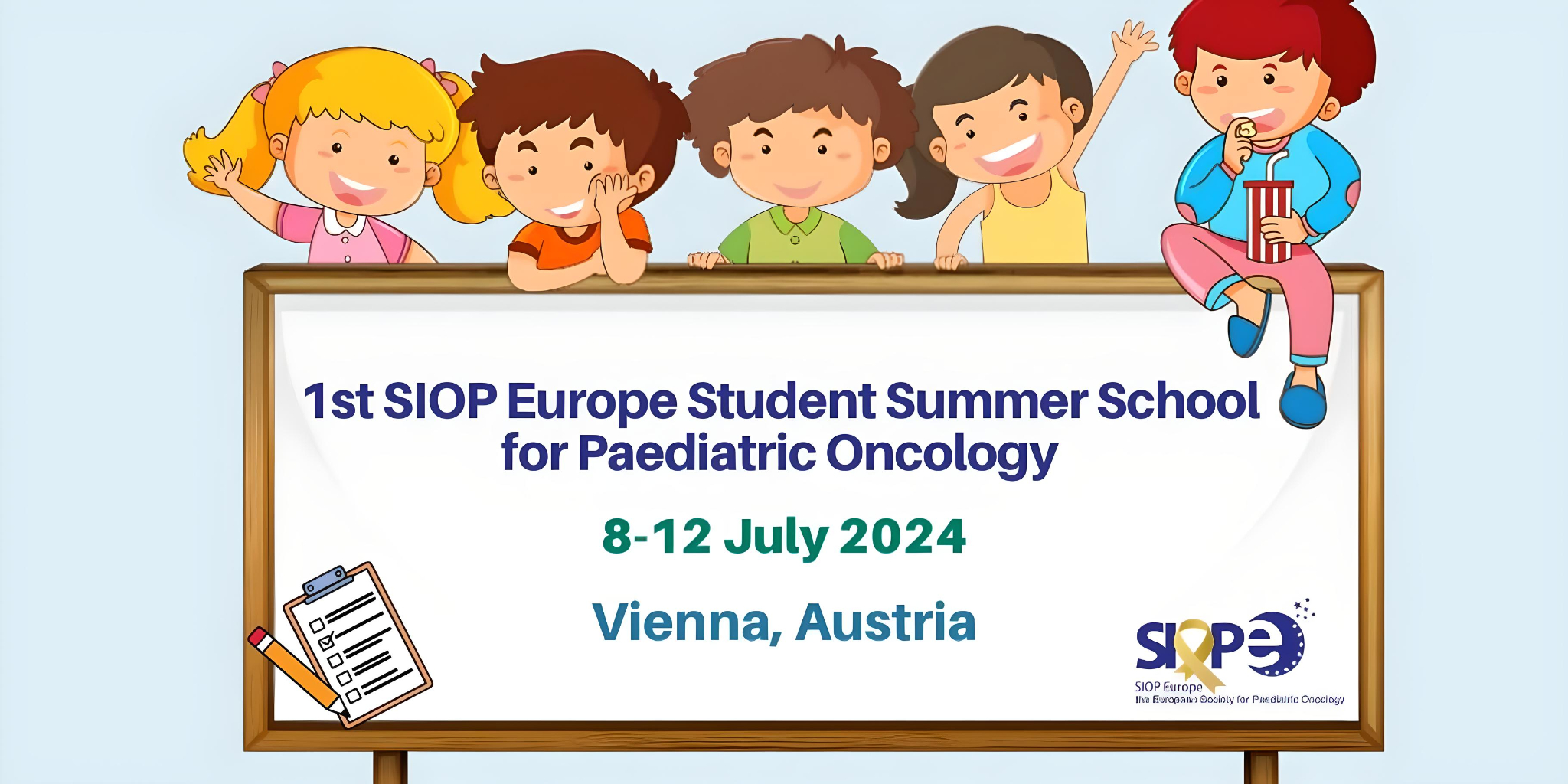 Join us for the very first SIOP Europe Student Summer School for Paediatric Oncology, happening from July 8th to 12th, 2024 in the beautiful city of Vienna, Austria. - SIOP Europe, the European Society for Paediatric Oncology (SIOPE)