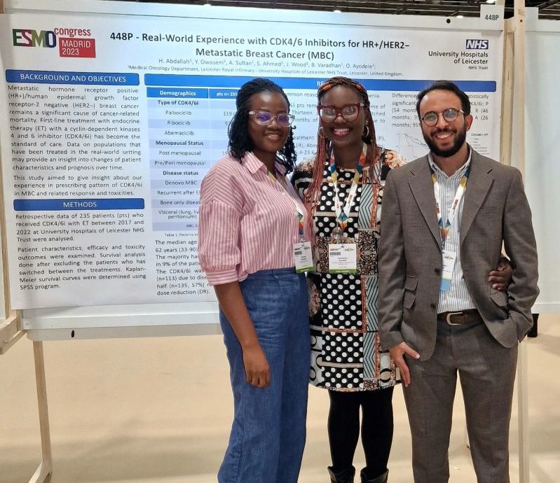 Olubukola Ayodele: So proud of 2 of my specialist registrars who are attending ESMO congress for the first time