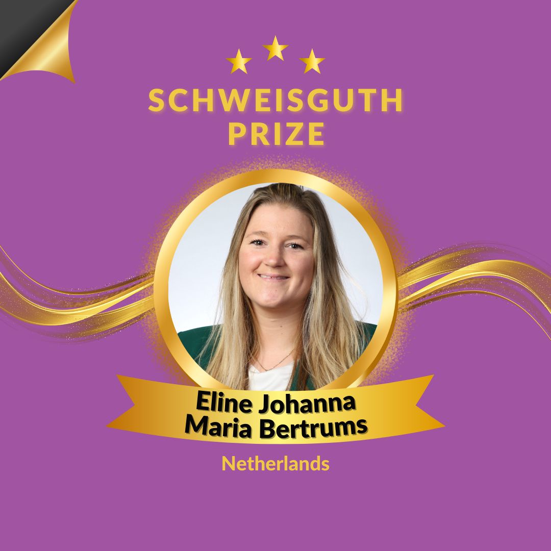 The Schweisguth Prize is awarded to Eline Johanna Maria Bertrums - SIOP