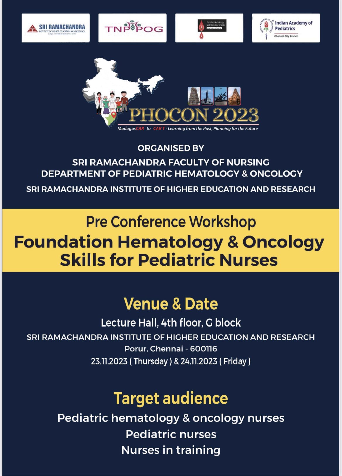 Train your nurses for the best practices in Pediatric hematology oncology - Pediatric Hematology and Oncology Chapter of Indian Academy of Paediatrics
