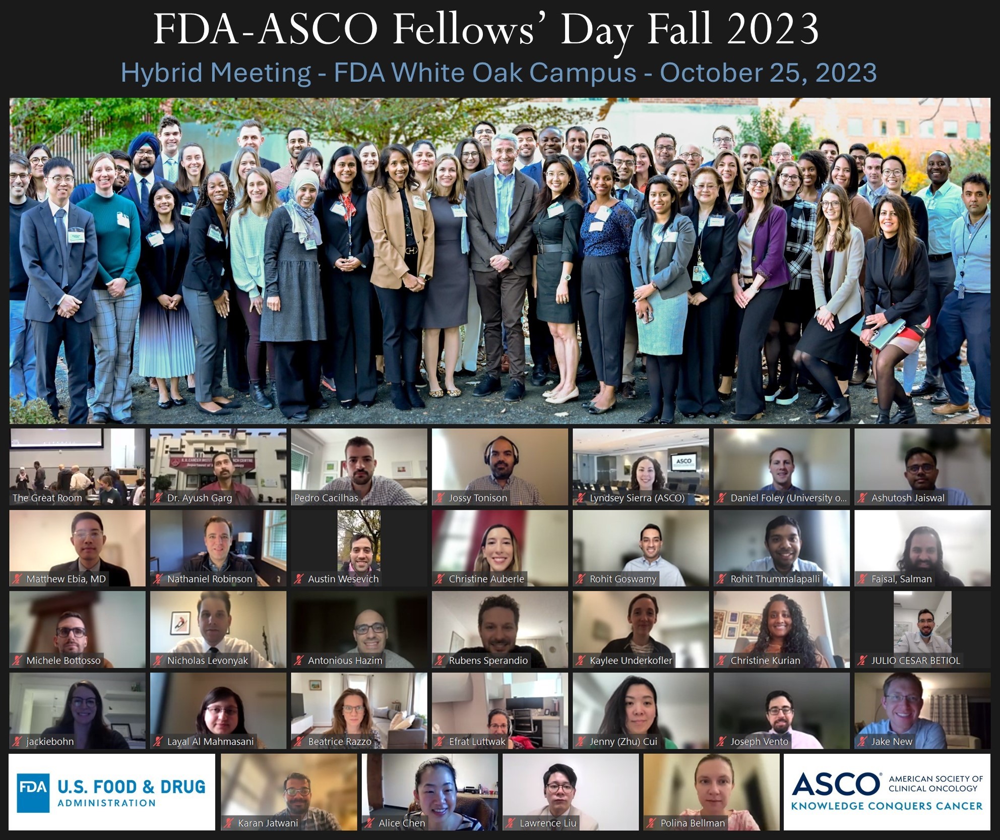 Applications for the February 2024 FDA Oncology - ASCO Fellows Day Workshop are now being accepted until Nov 27! - FDA Oncology