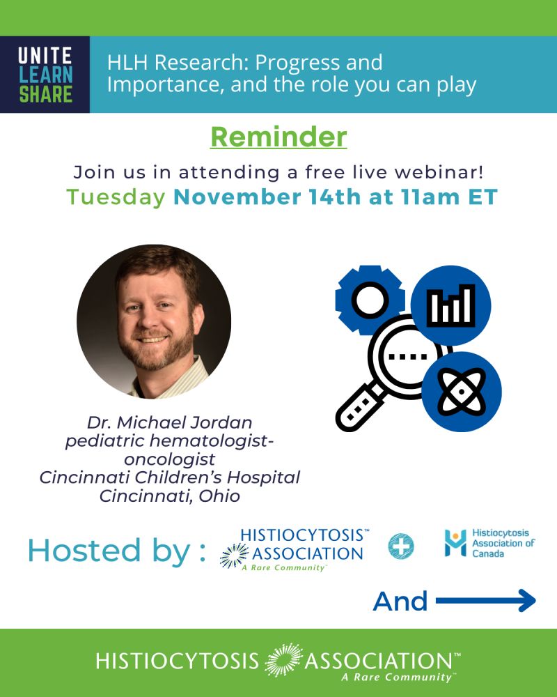 Explore what goes into Hemophagocytic Lymphohistiocytosis research and how you can play a role in it - Histiocytosis Association