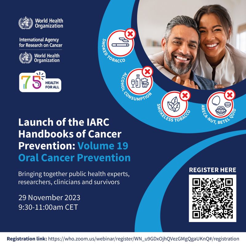 Bente Mikkelsen: This is the latest edition of the IARC handbook series and covers the topic of oral cancer prevention