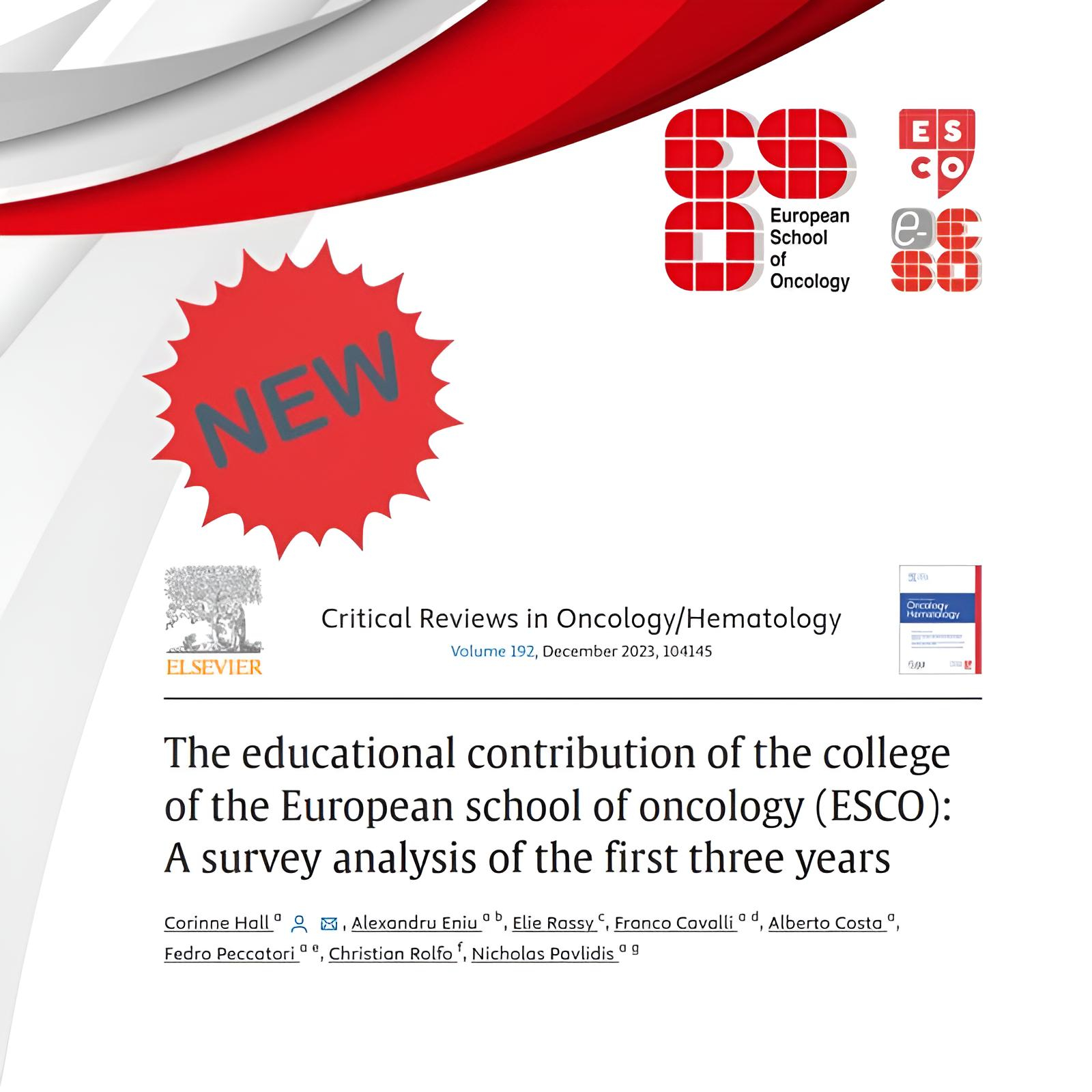 ESCO is making waves in oncology education! - European School of Oncology
