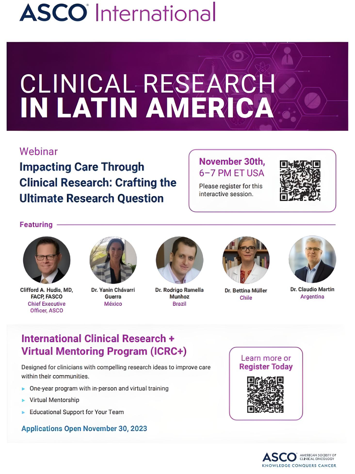 Julie Gralow: Register for ASCO Latin America Regional Council webinar November 30th