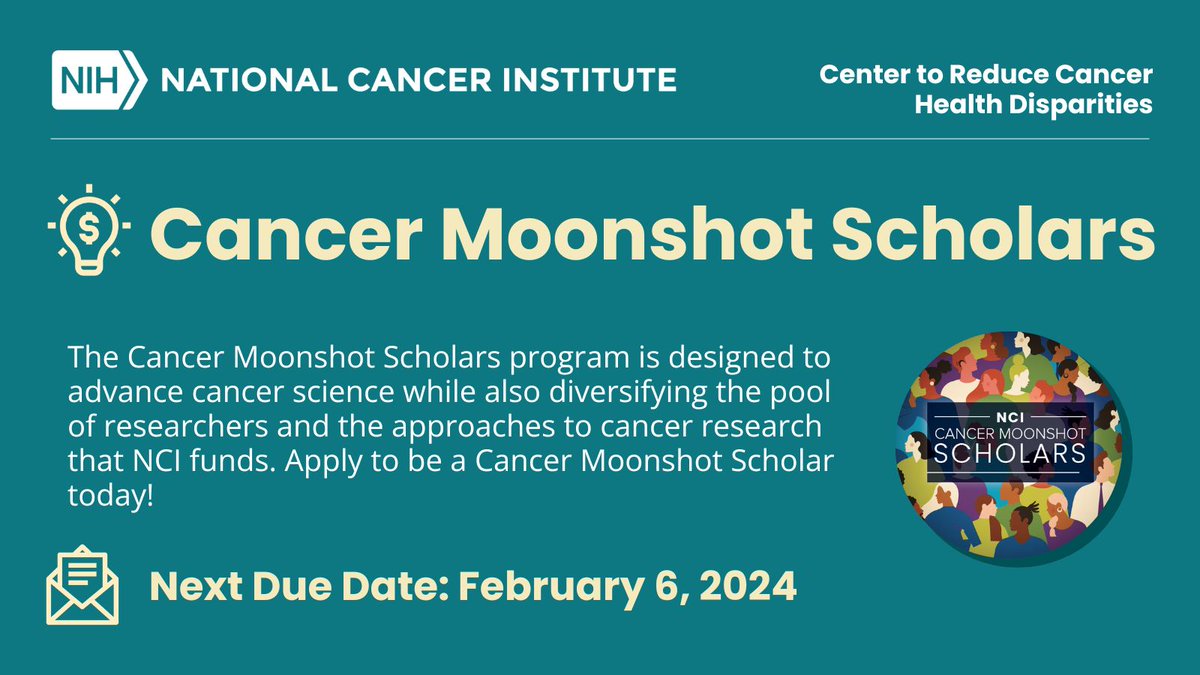 The Cancer Moonshot Scholars program - NCI Disparities