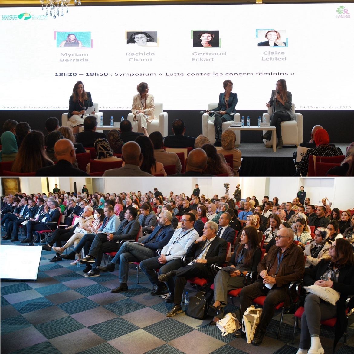 Claire Lebled: I was honored to be panelist of a session focusing on the fight against Women’s Cancers