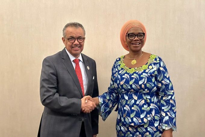 Tedros Adhanom Ghebreyesus: Great pleasure to meet with my sister Sylvia Masebo, Zambia’s Health Minister