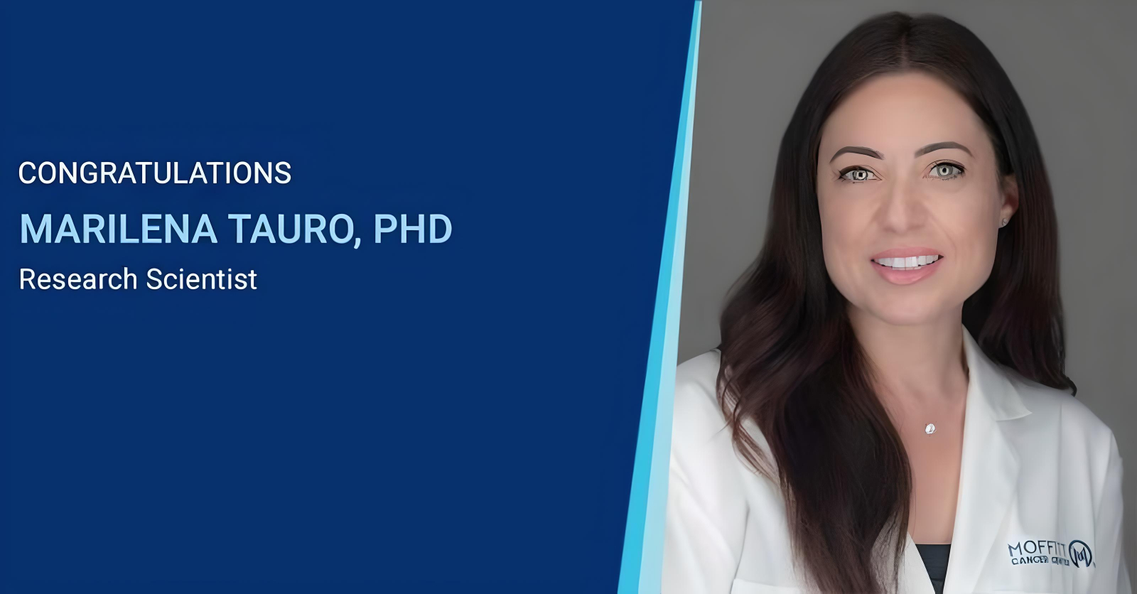 Congratulations to Dr. Marilena Tauro on receiving the NCI/NIH R03 grant - Moffitt Cancer Center
