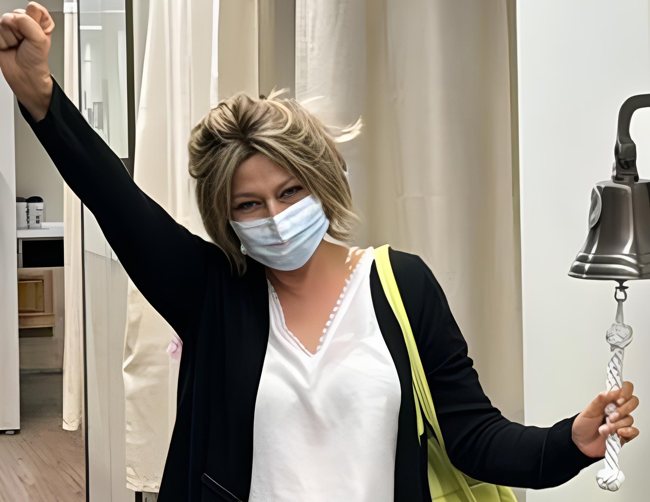 Our grateful patients ring the survivor bell after completing treatment - City of Hope Orange County