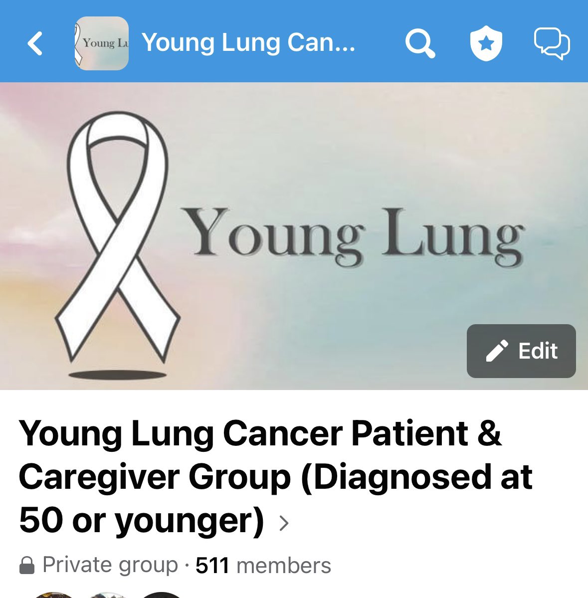 Join Young Lung Cancer Patient and Caregiver Support group - Young Lung Cancer