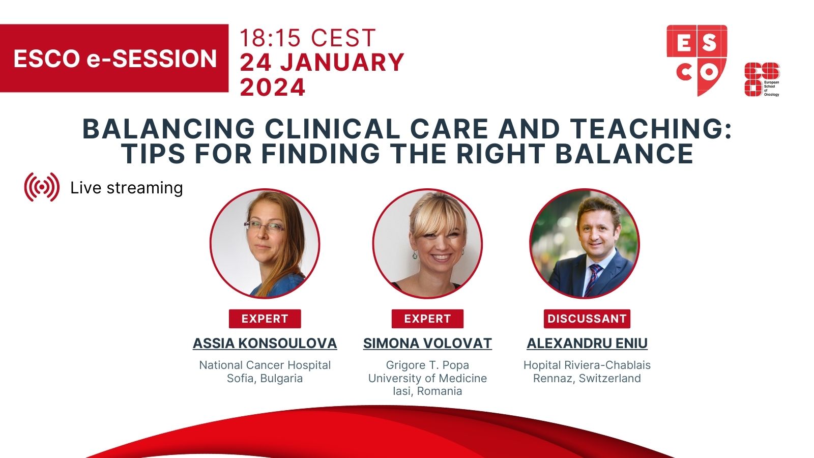 Do you have teaching responsibilities along with clinical work - European School of Oncology