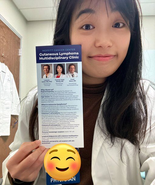 Yumeng Zhang: Moffitt Cutaneous Lymphoma Rack Card has arrived