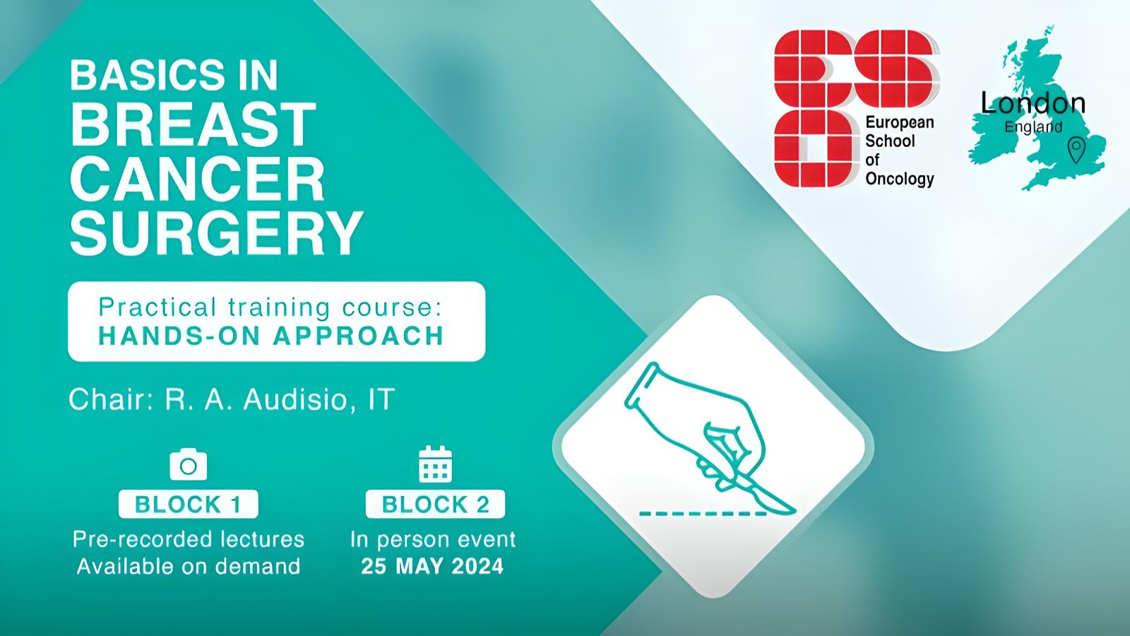 Don't miss out on the Basics in Breast Cancer Surgery Workshop - European School of Oncology