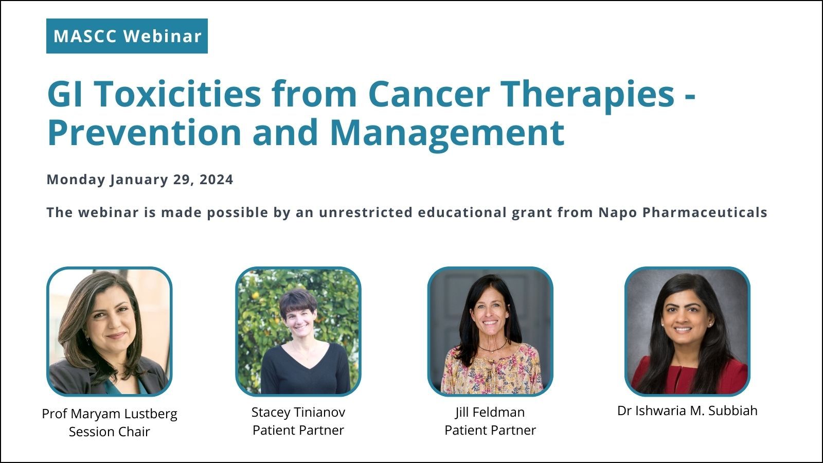 Stacey Tinianov: The reality of 'manageable and tolerable' side effects as well as risk reduction and management