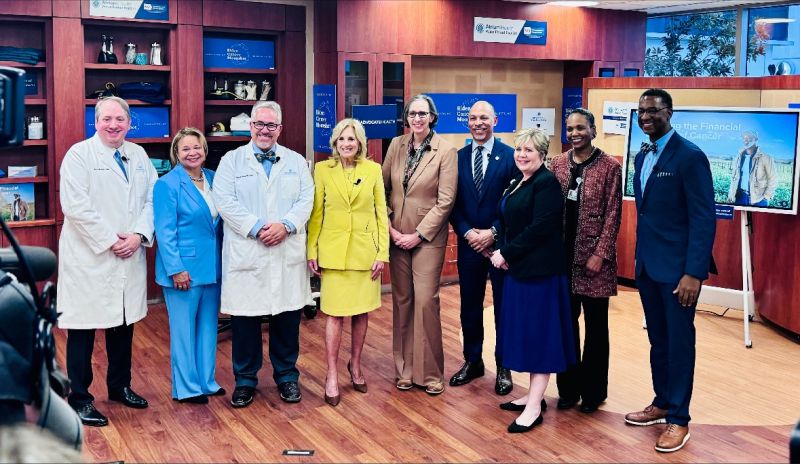 Rasu Shrestha: Truly proud to have hosted First Lady Dr Jill Biden as we reaffirm our innovative commitments to reignite the Cancer Moonshot and end cancer as we know it