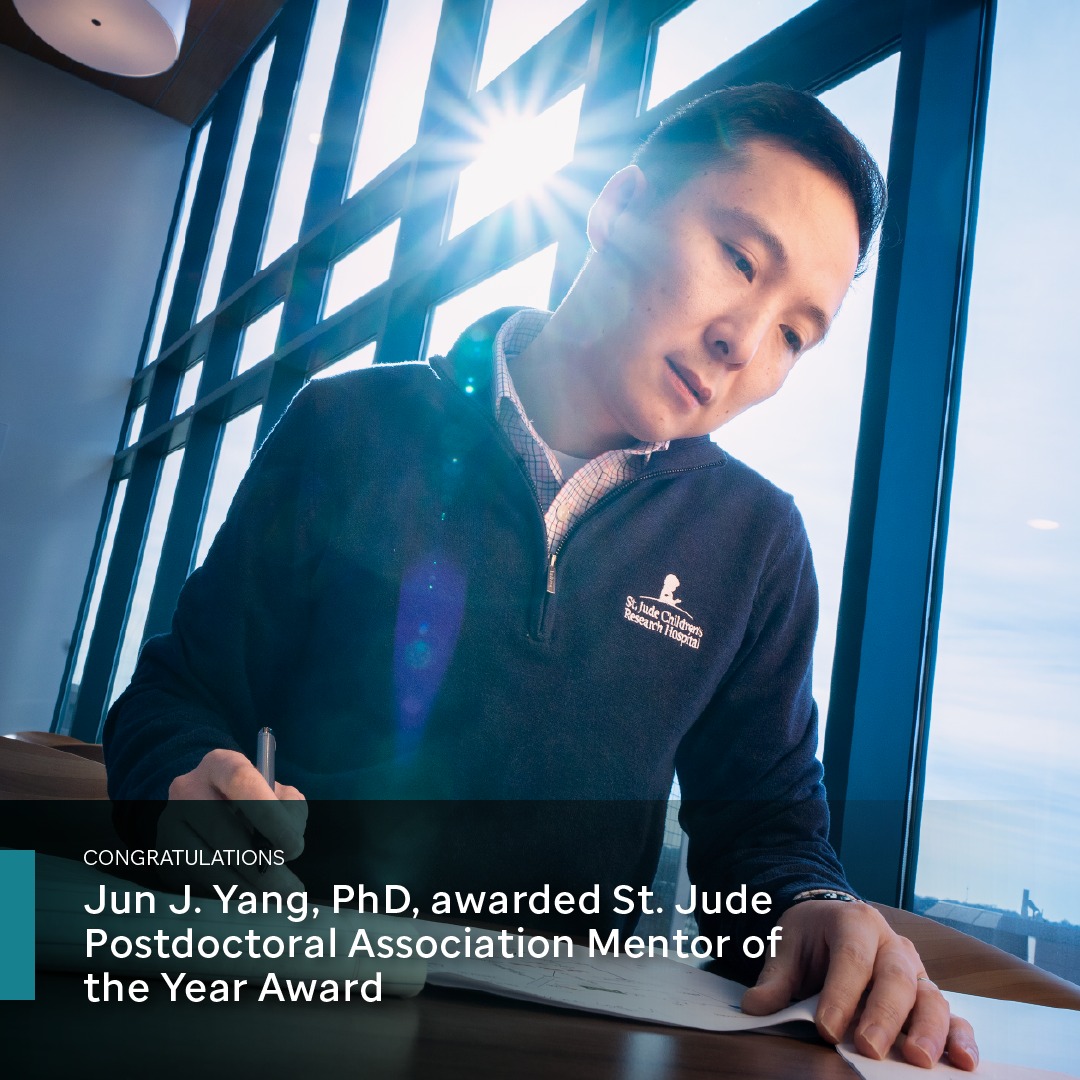 Congratulations to Jun J. Yang, St. Jude Children’s Research Hospital Postdoctoral Association Mentor of the Year Award winner - St. Jude Children's Research Hospital - Science and Medicine
