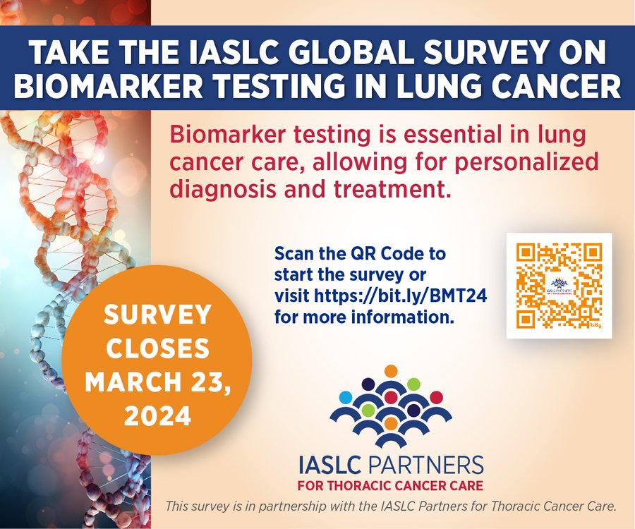 Take the Biomarker Testing Survey and help us improve care worldwide - IASLC