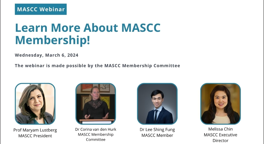 Join us on March 6 for a MASCC membership webinar - The Multinational Association of Supportive Care in Cancer (MASCC)