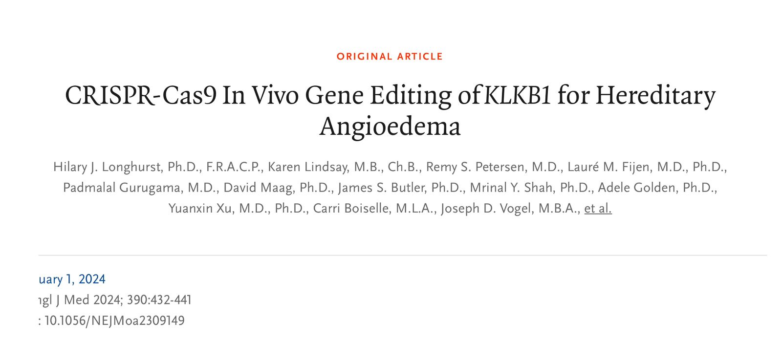 Vivek Subbiah: When the New England Journal of Medicine publishes a Phase 1 study in any field, you know it's a game-changer