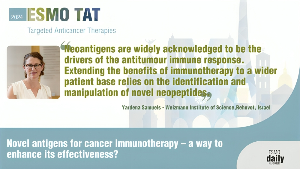 Yardena Samuels discusses how ongoing research is revisiting the classic neoantigen approach - The European Society for Medical Oncology (ESMO)