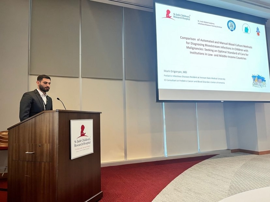 Mark Grigoryan: I was happy to present my project proposal during the Global Infectious Diseases Training Seminar at St. Jude Children's Research Hospital