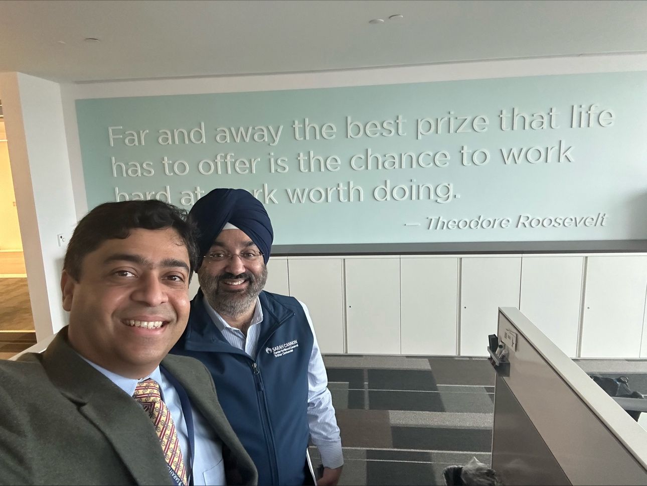 Vivek Subbiah: 'Far and away the best prize that life offers is the chance to work hard at work worth doing' — Theodore Roosevelt