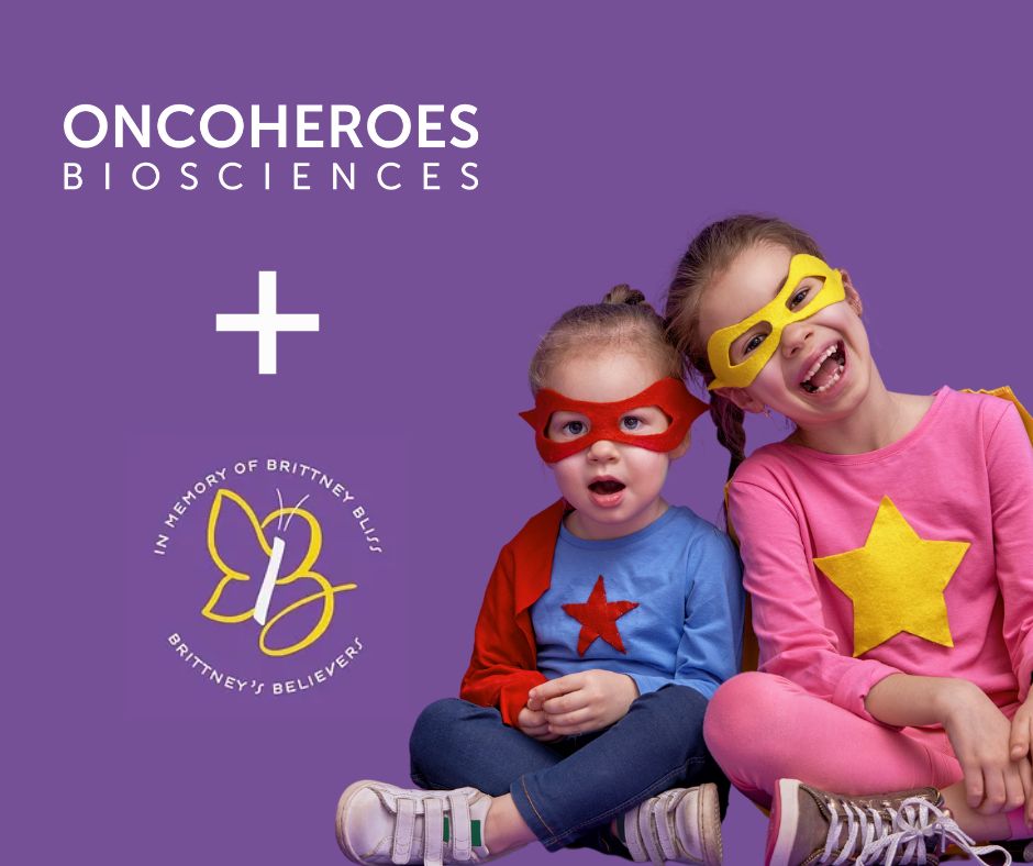 We're beyond thrilled to join forces with Brittney’s Believers Foundation - Oncoheroes Biosciences