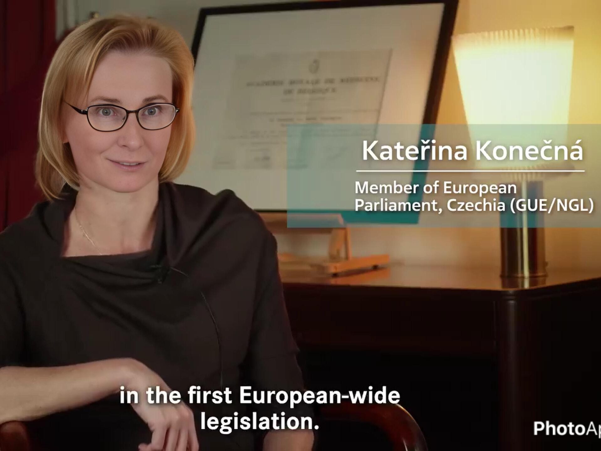 Françoise Meunier: MEP Kateřina Konečná reiterated her support for cancer survivor's rights need to be guaranteed through legislative measures at the European level