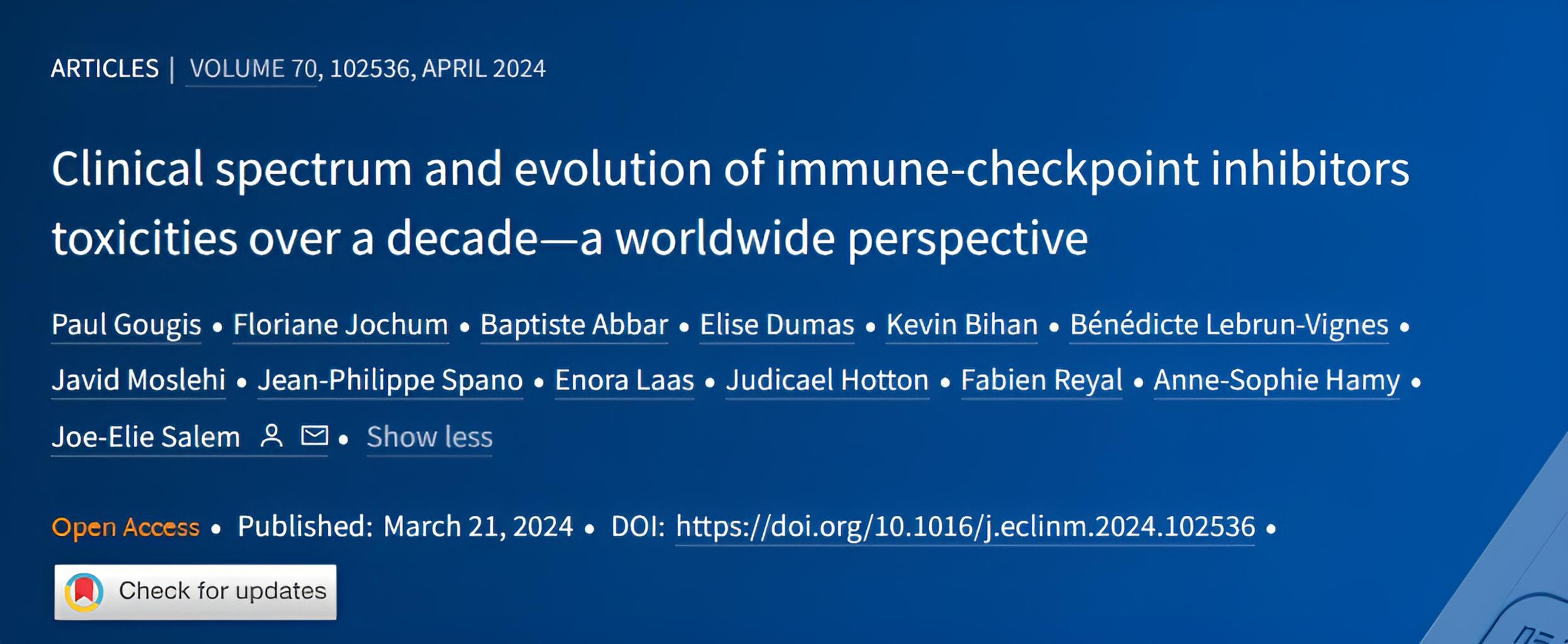 Jarushka Naidoo: Spectrum of ICI toxicity in last 10 years