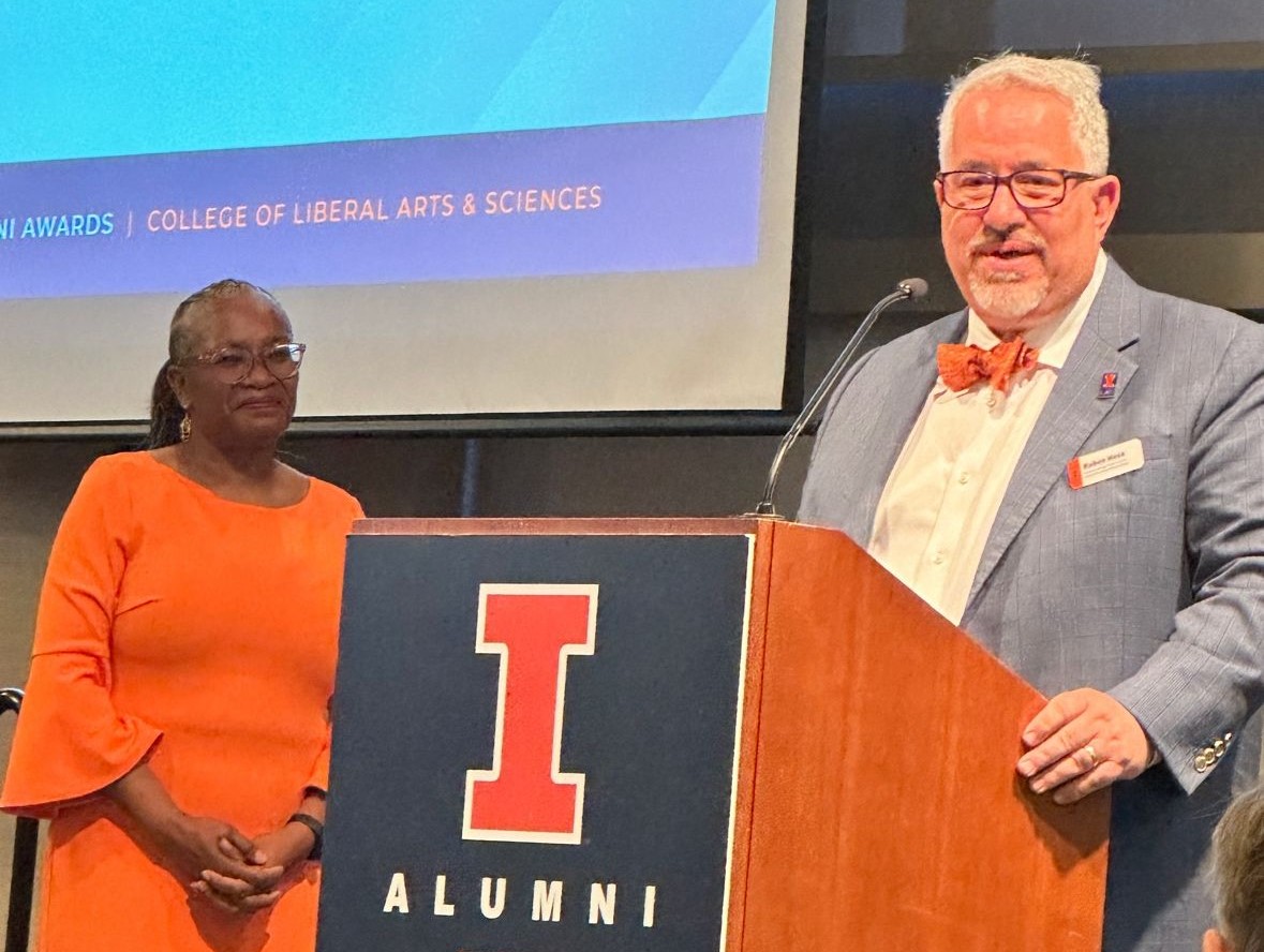 Ruben Mesa: Profoundly honored to be a recipient of the University of Illinois Urbana-Champaign 2024 LAS Alumni Achievement Award