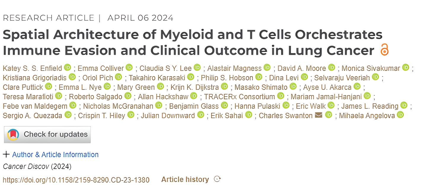 Amalya Sargsyan: Fantastic paper out in AACR Journals on the role of TME in NSCLC