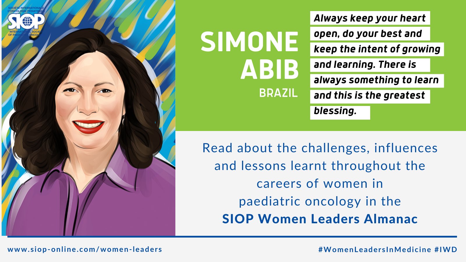 We are celebrating women leaders in pediatric oncology and are learning from Simone Abib! - SIOP Women Leaders in Pediatric Oncology